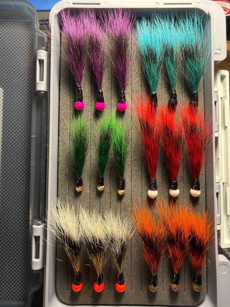 The Popular Dozen — Assorted Marabou Jigs, 1/16 oz