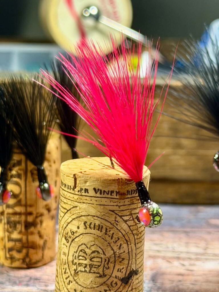 Pink & White Marabou Jigs — 5-Pack, 1/16 oz