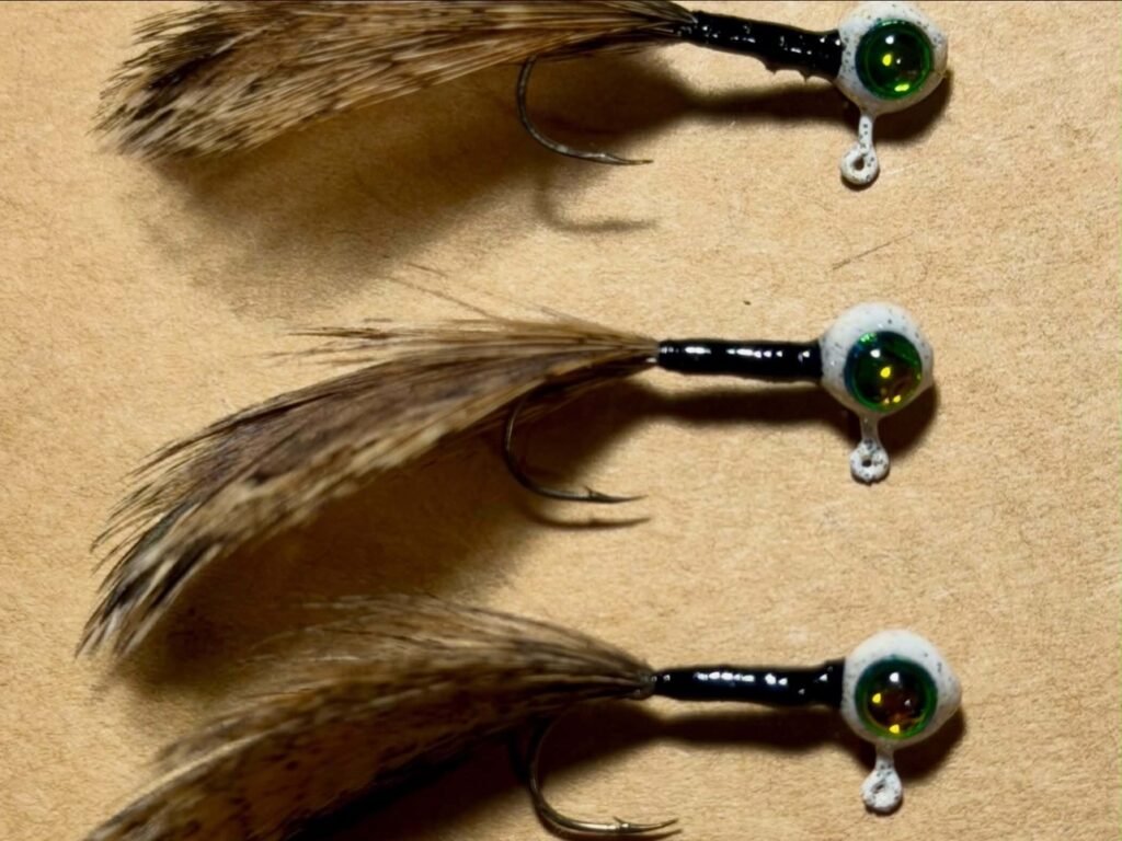 Natural Squirrel Tail Jigs — 5-Pack, 1/32 oz